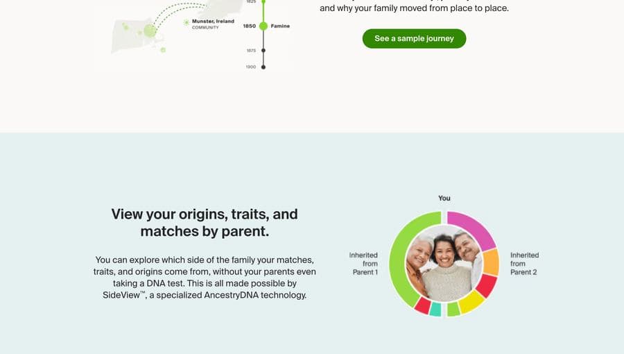 Ancestry screenshot