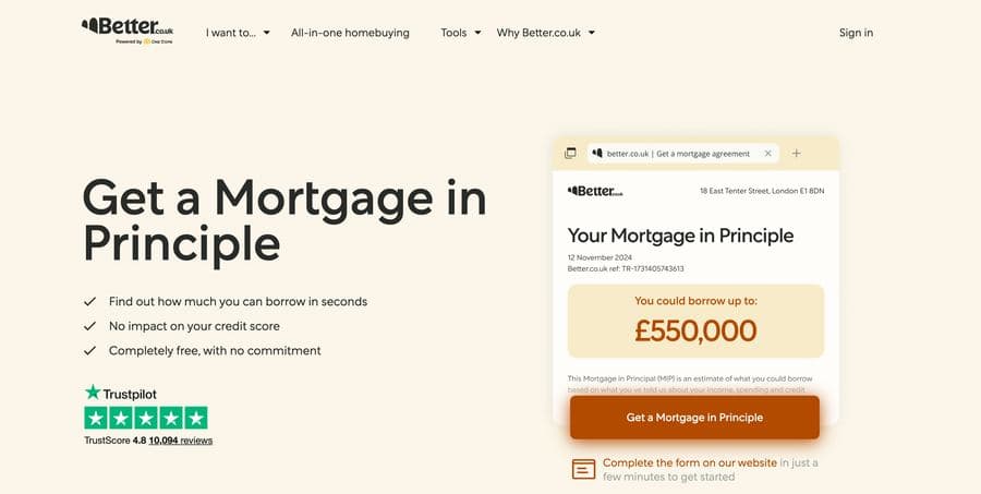 Better.co.uk screenshot
